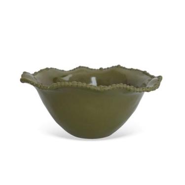 Imagem de Bowl em Melamina com Borda em Relevo Verde  BTC
