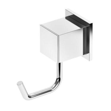 Imagem de Kit 2 Cabides para Banheiro 1 Gancho Home Meber Metais Prata/Cromado
