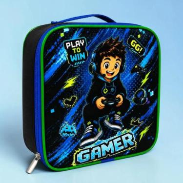 Imagem de Lancheira Térmica Infantil Escolar De Menino Porta Lanches - Pikuka, P