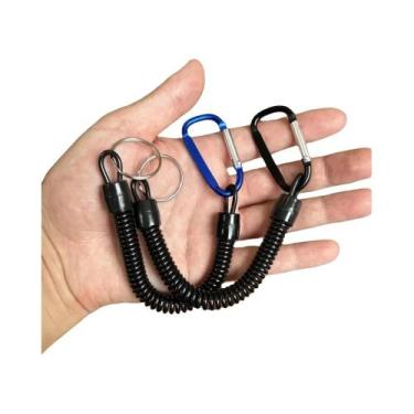 Imagem de Corda Elástica Retrátil Tática Para Chaveiro, Ideal Para Caminhadas, C