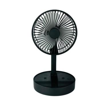 Imagem de Ventilador Dobrável Recarregável Com 3 Velocidades - Top Util, Preto