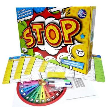 Imagem de Brinquedo Stop Jogo Educativo Família Cartelas Reutilizáveis - Pais E 