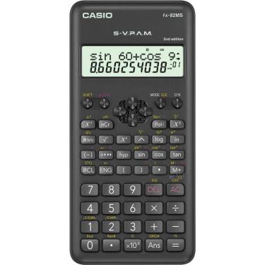 Imagem de Calculadora Científica Casio FX-82MS-2-S4-DH 240 Funções Escolar Universitária Avançada Preta