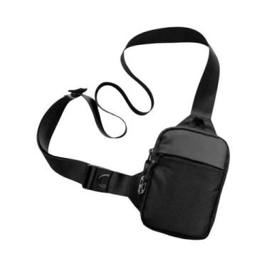 Imagem de Bolsa Mensageiro Mini Antifurto RFID Para Homens Com Fecho De Aço Inox