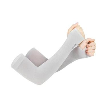 Imagem de Luvas Unissex De Seda Gelada Com Proteção UV Para Braços E Mãos, Sem D