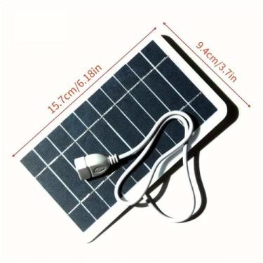 Imagem de Carregador de painel solar portátil - GENERICA