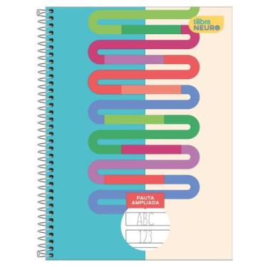 Imagem de Caderno Espiral Universitário Pauta Ampliada 80 Folhas Neuro Capa Dura