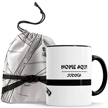 Imagem de Caneca Judô Kimono faixa preta personalizado com NOME com Saquinho