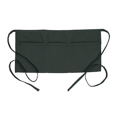Imagem de Avental de cintura Fame com 3 bolsos F9-34" C x 23" L - 65/35 poliéster/sarja de algodão - Avental de cintura/cintura - Tamanho único - Unissex, Hunter Green, One Size, 1