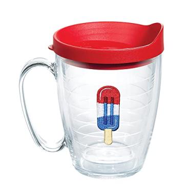 Imagem de Tervis Coleção Ice Popsicle Feito nos EUA Copo térmico de parede dupla mantém as bebidas frias e quentes, caneca de 473 ml, bomb pop