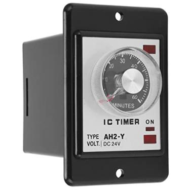 Imagem de LiebeWH AH2-Y 60M de atraso de tempo 8 pinos ponteiro relé de tempo controlador de relé de tempo com shell ABS para equipamentos de automação (24VDC)