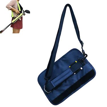 Imagem de Yajun Bolsa de armazenamento leve para taco de golfe, bolsa de transporte, tecido Oxford, organizador de tacos de golfe, acessórios esportivos duráveis, azul