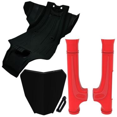 Imagem de Kit Protetores Anker De Motor e Bengalas Honda Number Plate Biker Crf 250f 