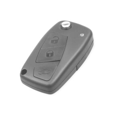 Imagem de Chave Canivete Fiat Stilo Punto Linea Idea C/ Emblema Preta