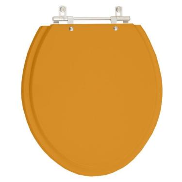 Imagem de Assento Sanitário Oval Amarelo Terra para Vaso Celite