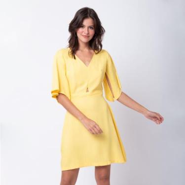 Imagem de Vestido Curto Amarelo Mercatto - Storing Fast