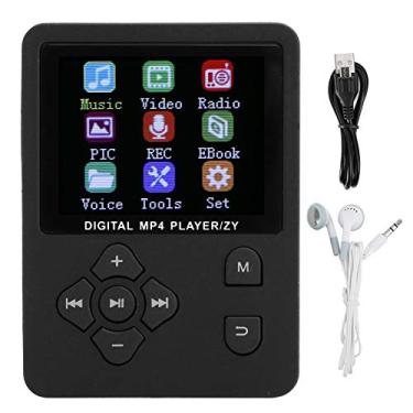 Imagem de ASHATA MP4 Music Player, gravador de voz digital portátil T2 HiFi MP4 Music Player Rádio FM com slot para cartão, MP3/MP4 Player com bateria de lítio de 200 mAh