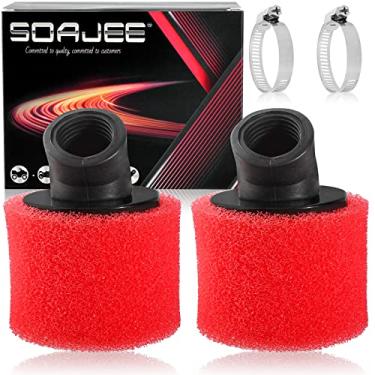 Imagem de SOAJEE Filtro de ar angular de 2,8 cm 28 mm para 50cc - 90cc 110cc 125cc 150cc GY6 Motor ATV Motocicleta Quad Scooter Go Kart Mini Moto Bolso Pit Dirt Racing Super Bike Kawasaki Suzuki Yamaha 27mm 29mm