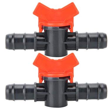 Imagem de 2 peças válvula de controle de fluxo de água de aquário plástico válvula reguladora de controle de fluxo de ar de aquário conector de tubo de mangueira de tanque de peixes (14 mm)