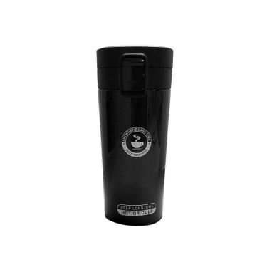 Imagem de Copo Termico Cafe Infusor Preta Garrafa Caneca Vacuum 380Ml