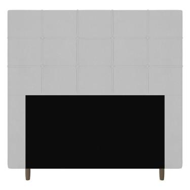 Imagem de Cabeceira Cama Box Solteiro Leiria 90cm Corano Branco