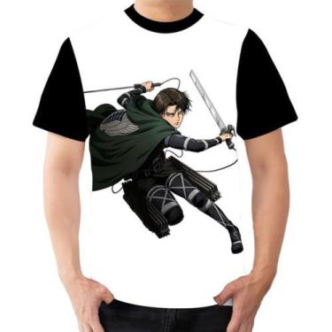 Imagem de Camiseta Camisa Capitão Levi Anime Attack On Titan 4 - Dias No Estilo