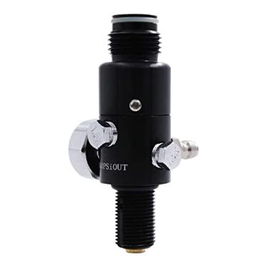 Imagem de TUXING 4500PSI Paintball Regulador do Tanque de Ar & Guindaste de Válvulas, Regulador de Paintball de Alumínio Durável, para Industrial(Entrada 4500psi, Saída 800psi),5/8-18UNF