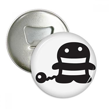 Imagem de Tail Happy Fear Halloween abridor de garrafas ímã de geladeira emblema multifuncional