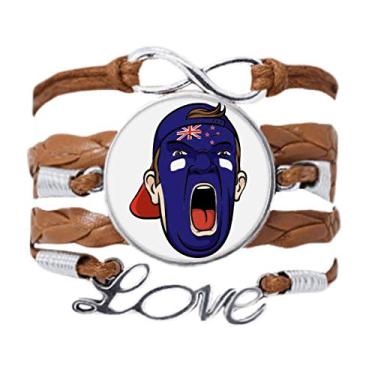 Imagem de DIYthinker Nova Zelândia Maquiagem Facial Gritando Boné Pulseira Amor Corrente Ornamento Pulseira Presente, Não se candidatar