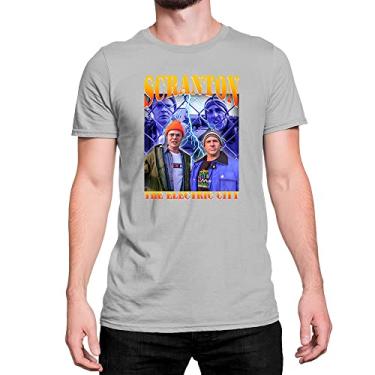 Imagem de Camiseta T-Shirt Scranton The Eletric City Série The Office Cor:Cinza;Tamanho:GG
