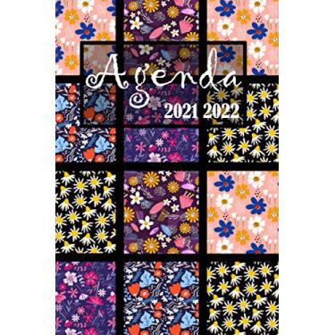 Imagem de Agenda 2021 2022: Organiseur A5 (15,24x22,86 cm) Mai 2021 - Décembre 2022 / Calendrier quotidien, semainier, mensuel / Planning Familial /Journal de bord, planificateur journalier, fleurs
