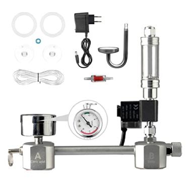 Imagem de LUGU Kit de sistema gerador de CO2 para aquário DIY Sistema gerador de CO2 com válvula solenóide Difusor de bolhas Kit de reator de dióxido de carbono para plantas Aquário