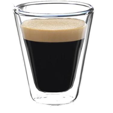 Imagem de 2 copos de vidro com parede dupla para Espresso 85 ml Caffeino - Luigi Bormioli