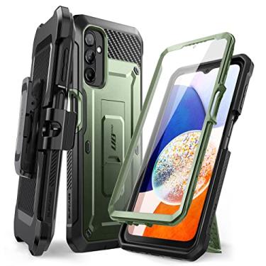 Imagem de Capa SUPCASE Unicorn Beetle Pro para Galaxy A14 5G (2023), clipe de cinto resistente de corpo inteiro e capa Kickstand com protetor de tela integrado(Verde)
