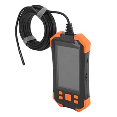 Imagem de PENO Câmera de inspeção boroscópio, lente única de 5,5 mm, boroscópio industrial multilíngue 1080p para carro doméstico (laranja)