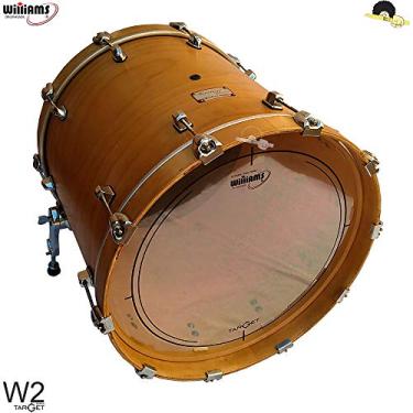 Imagem de Pele para bumbo - Williams W2 Duplo filme clear 22"