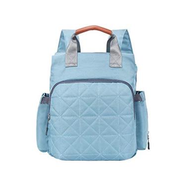 Imagem de Mochila multifuncional para troca de fraldas, impermeável multifuncional de grande capacidade para fraldas Bolsa de viagem para bebês Mochila para mamãe, moda durável, 30 * 16 * 36 cm de alta capacidade