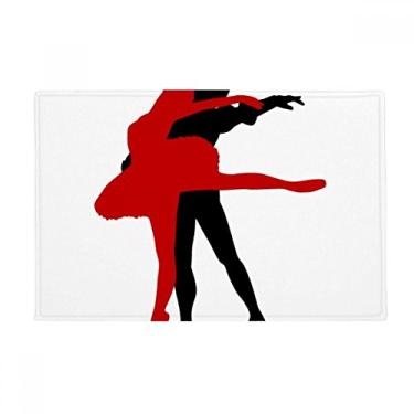 Imagem de DIYthinker Performance Social Dancing Duet Dance Tapete antiderrapante para porta de banheiro