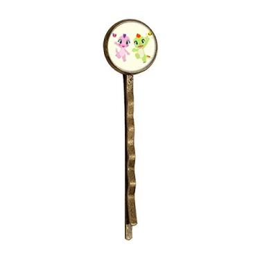 Imagem de Dinosaur Kingdom Love You Retro Metal Hair Bobby Pin Headwear