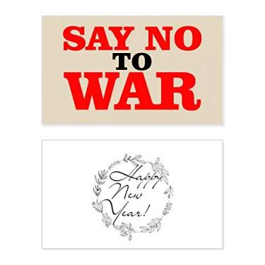 Imagem de Say Não to War World Love Peace World New Year Festival Cartão de felicitações Bless Message Present