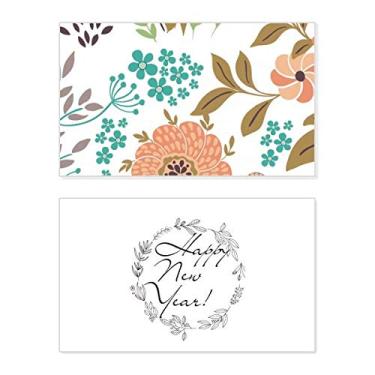 Imagem de Laranja Sun Flower Plant Paint New Year Festival Greeting Card Bless Message Gift