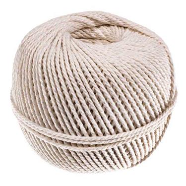Imagem de Corda Macramé – Corda da Costa Oeste – 100% fio de algodão natural – suprimentos de algodão e macramé – para jardinagem, cozinhar, amarrar, artesanato, acampamento, feixes, #60 - 8oz (3mm x 120 feet), 1