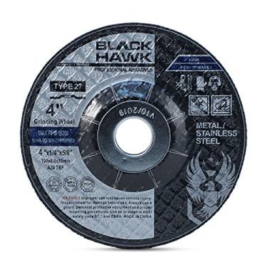 Imagem de Rodas de retificação de metal com centro deprimido BHA para rebarbadoras angulares, 4” x 1/4” x 5/8” - Pacote com 5