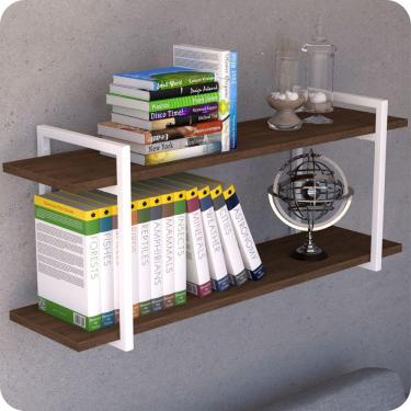 Imagem de Prateleira Estilo Industrial Para Sala Parede GND BM 100cm