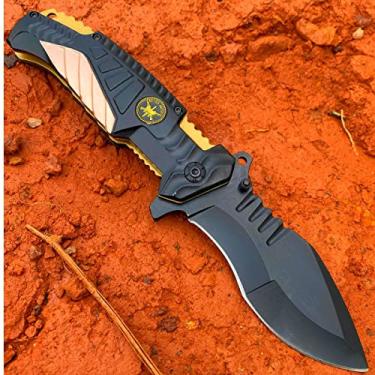 Imagem de Canivete Semi Automático Special Forces EUA Afiado Resistente Aço Inox