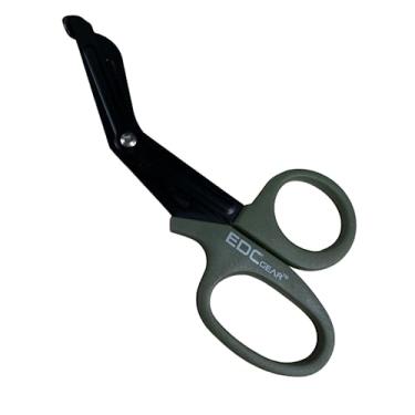 Imagem de Tesoura Ponta Romba Aph Tático Primeiros Socorros Emergência (Verde)