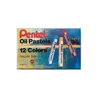 Imagem de Pentel Arts Oil Pastels, 12 Colour Set (PHN-12)