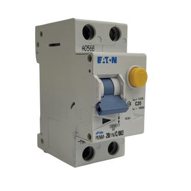 Imagem de Disjuntor Curva C 20A 10Ka Bipolar 1P+N 30MA PKNM-20/1N/C/003 MW Cod.236245 - Eaton