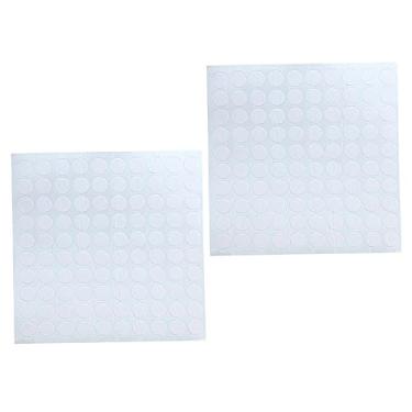 Imagem de Abaodam 2 Folhas Fita De Balão Cola De Balão Transparente Ponto De Cola Decoração De Suprimentos De Artesanato Fita Adesiva Adesivos De Ponto Branco Perolizado Brilho Labial
