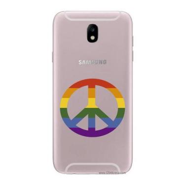 Imagem de Capa Case Capinha Samsung Galaxy  J7 Pro Arco Iris Paz - Showcase